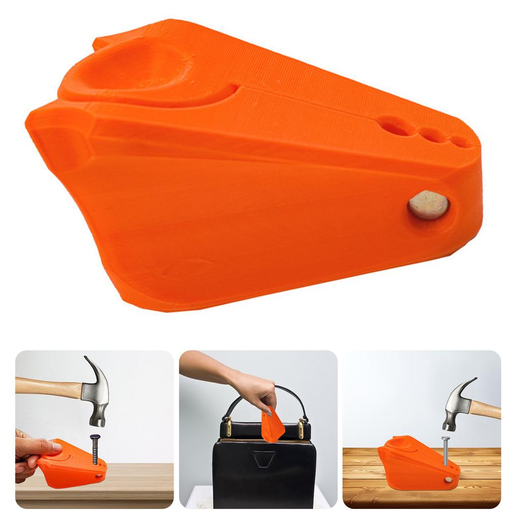 Secure Nail Holder For Safe Hammering Protects Hands During DIY Projects Lightweight Durability Plastic Tool