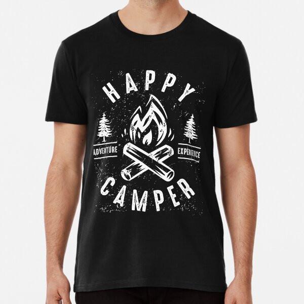 Happy Camper Fire T-Shirt S-5XL Best T-Shirt