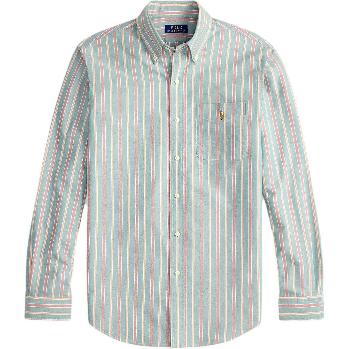 

Polo Ralph Lauren Рубашка мужская полосатая хлопковая с вышивкой в виде пони 710P00630-003 XL