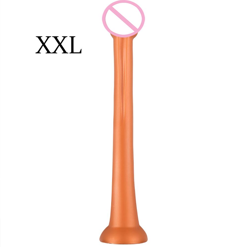 Long Butt Plug Liquid Silicone Anal Plug Big Dildos Stimulate Anus Suction Cup Soft Anal Dilator Penis Sex Toy Dick Sex Products