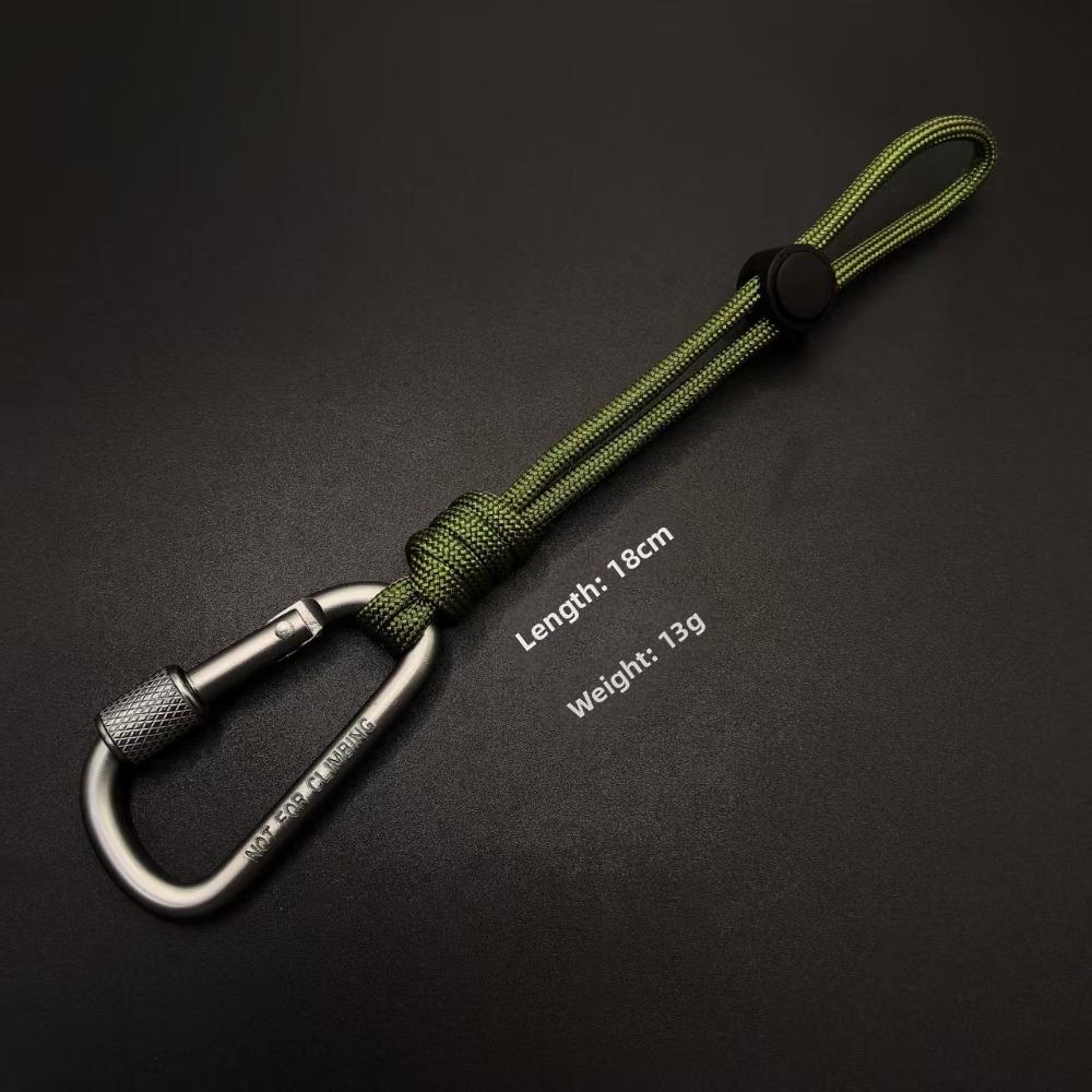 New Portable Paracord Keychain Lanyard Creative Multifunctional Outdoor Water Bottle Buckle Hook 18cm Water Bottle Hanging Rope