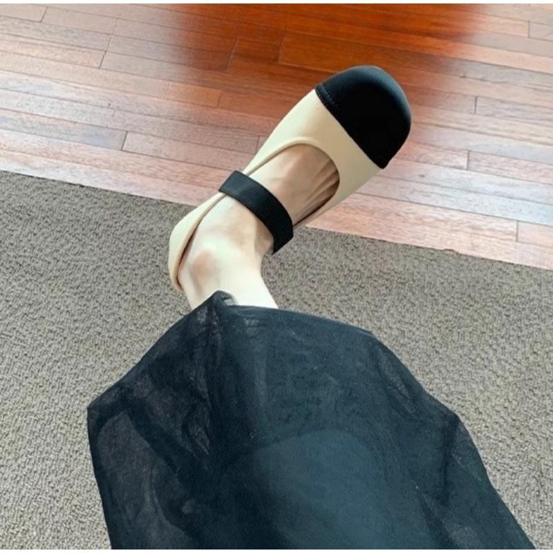 

Мягкая кожаная версия! Туфли Мэри Джейн женские повседневные на липучке на мягкой подошве туфли Дуду сочетание цветов круглый носок на плоской подошве одинарные туфли 40