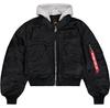 Куртка Женская Alpha Industries CWU-45/P Hooded С Капюшоном (268004-03) Черный