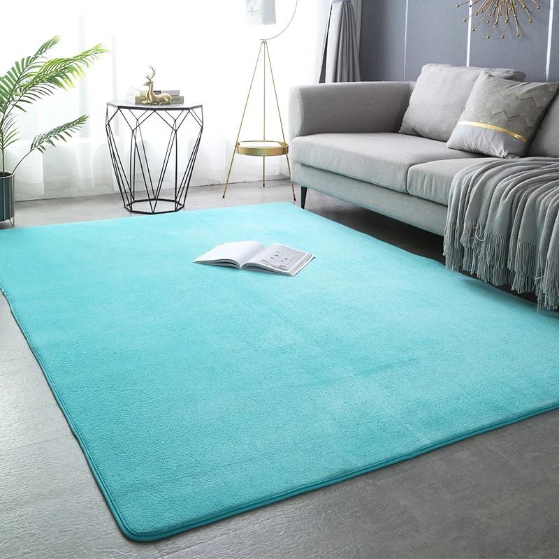 Grijs Koraalfluweel Antislip Vloerkleed Zacht Rechthoekig Vloerkleed voor Woonkamer Slaapkamer Nachtkastje Kinder Speelruimte Woondecoratie 60x90cm(23x35 in) white