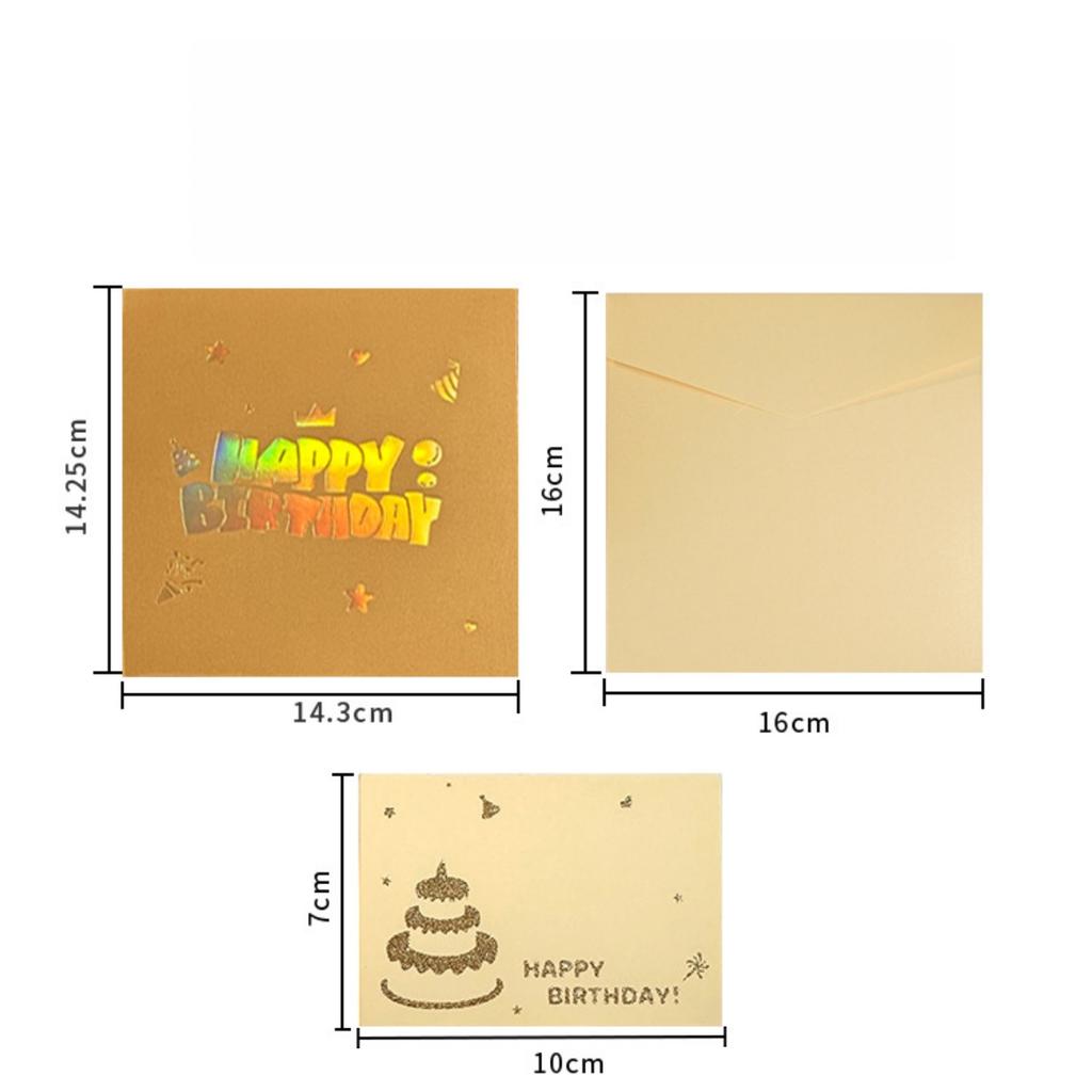 3D Pop Up Birthday Cards Handmade Greeting Cards with Envelopes for Christmas Valentines Birthday Anniversary Wedding