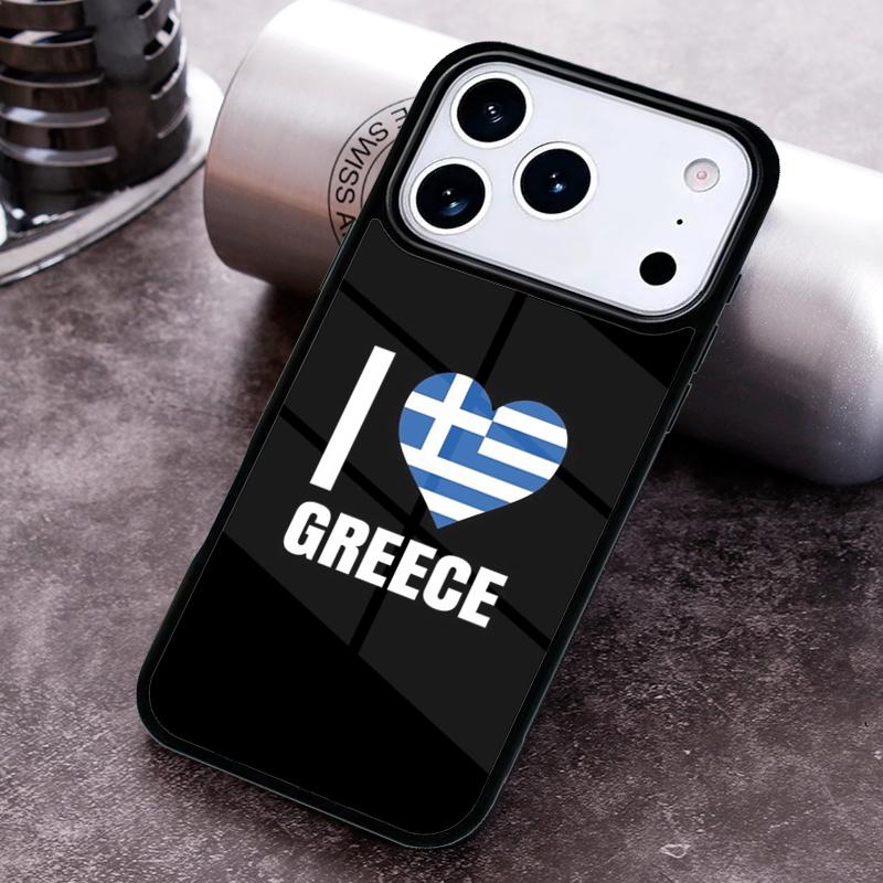 Greece Greek Flag Phone Case for iPhone 17 16 15 Pro Max Air 14 13 12 11 Plus Shockproof Cover