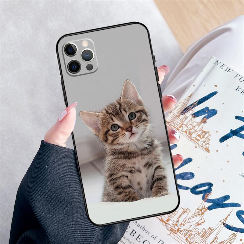 Kitted Cats Cute Phone Case For iPhone 14 15 16 Pro Max 12 13 Mini 11 Pro Max XR 15 16 Plus 16e Cover Coque