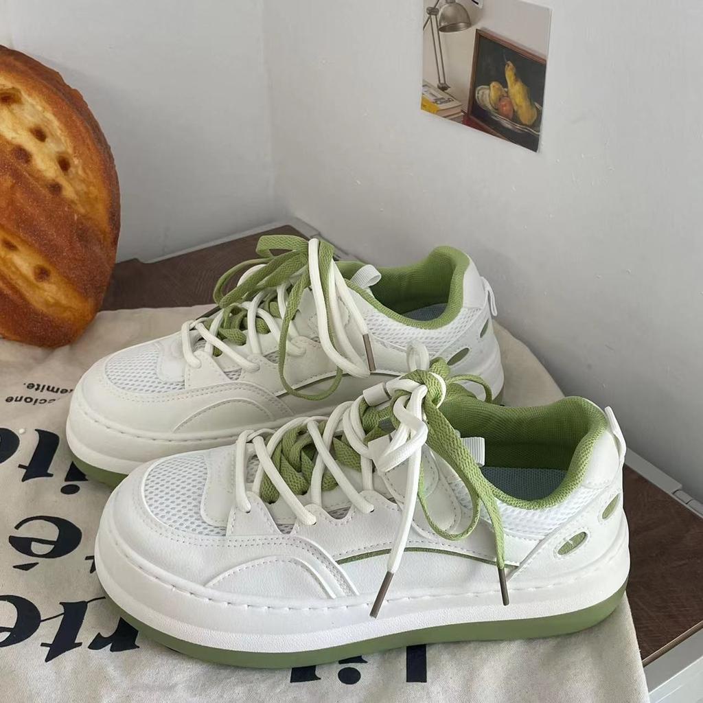 Big Head Shoes Women's Shoes Spring and Summer Mesh Breathable Casual Skateboard Shoes