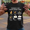 Capibara Rodent T-shirt, 6 Things I Do In My Spare Time Pet Capybara Shirt Gift