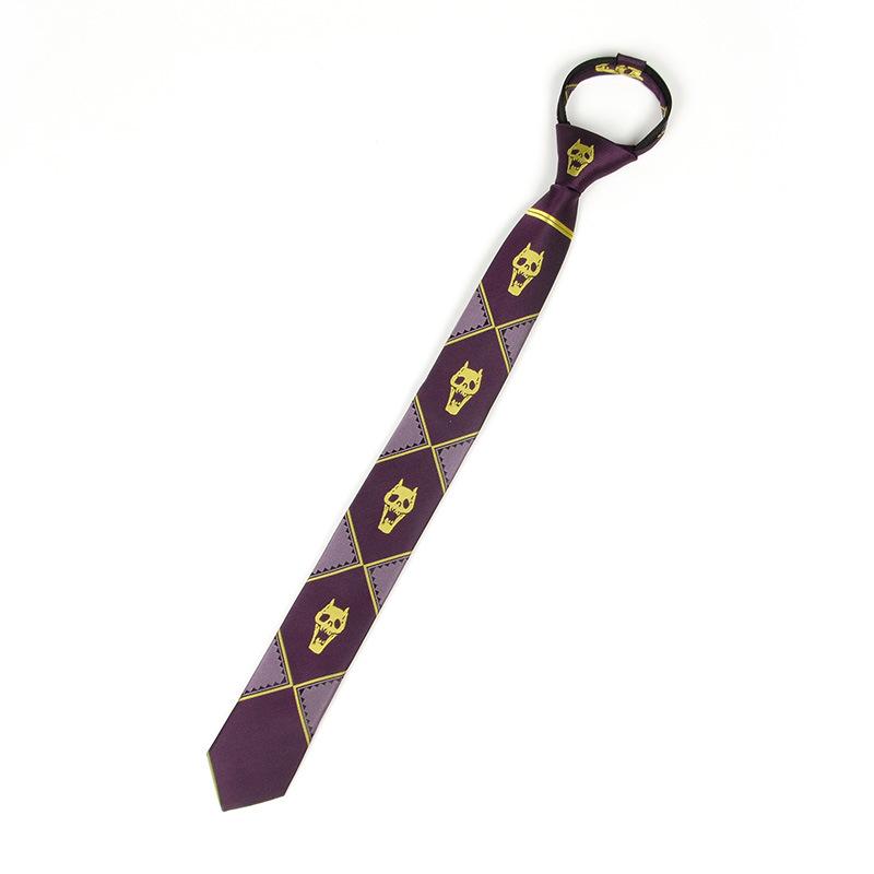 JoJo's Bizarre Adventure Yoshikage Kira Black Skull Easy Zip Tie (Japanese Edition)