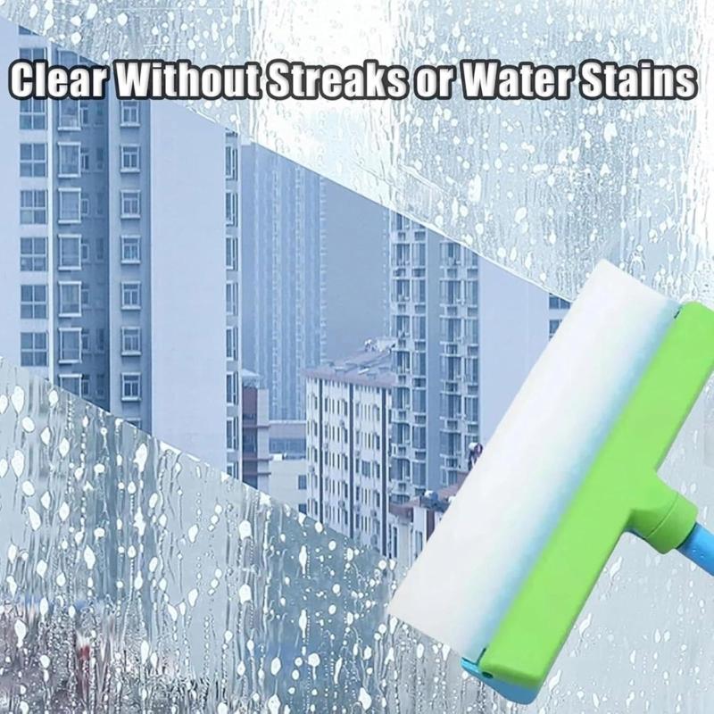 MultiPurpose Window Squeegee Kits Flexible Handle Smooth Scrubber Cleaning Tool for Effortlessly Glass Maintenances