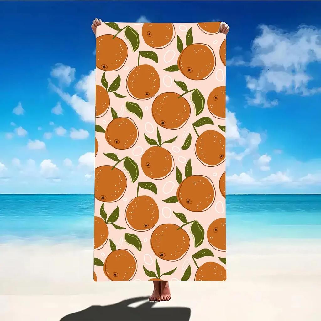 Fruit print Beach Towel Portable Quick Fast Dry Sand Outdoor Travel Swim Blanket Floral Print Mat Personalization Stripes Towel