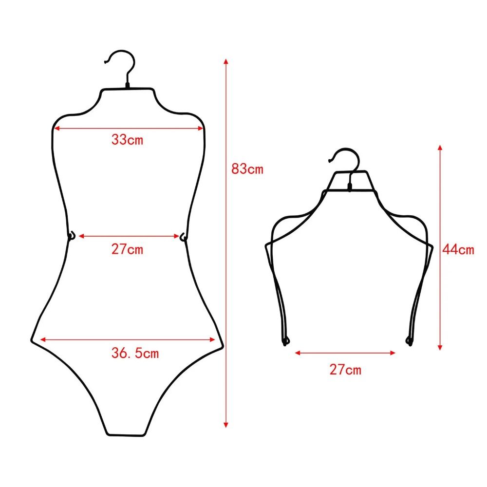 Body Shape Lingerie Hanging Rack Foldable Bikini Display Hanger  Cloakroom Shops Wardrobe