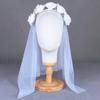 Halloween Headbuttons Day of The Dead Hair Bands Headdress Ghost Bridal Party Dark Lace Veil