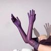 Thin Transparent Gloves 51CM Length Cosplay Gloves Sexy Stage Performance Gloves  Stage Shows