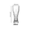 330ml/500ml High-end Craft Beer Glass Creative Carved Beer Glass Cold Drink Cup Household Large Capacity Water Cup Bar Glassware