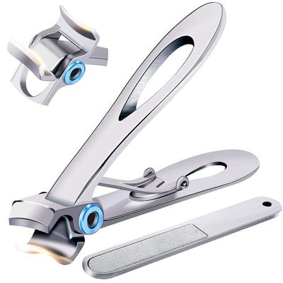 Nail Clippers For Thick Nails  Wide Jaw Opening Oversized Nail Clippers, Stainless Steel Heavy Duty Toenail Clippers For Thick Nails