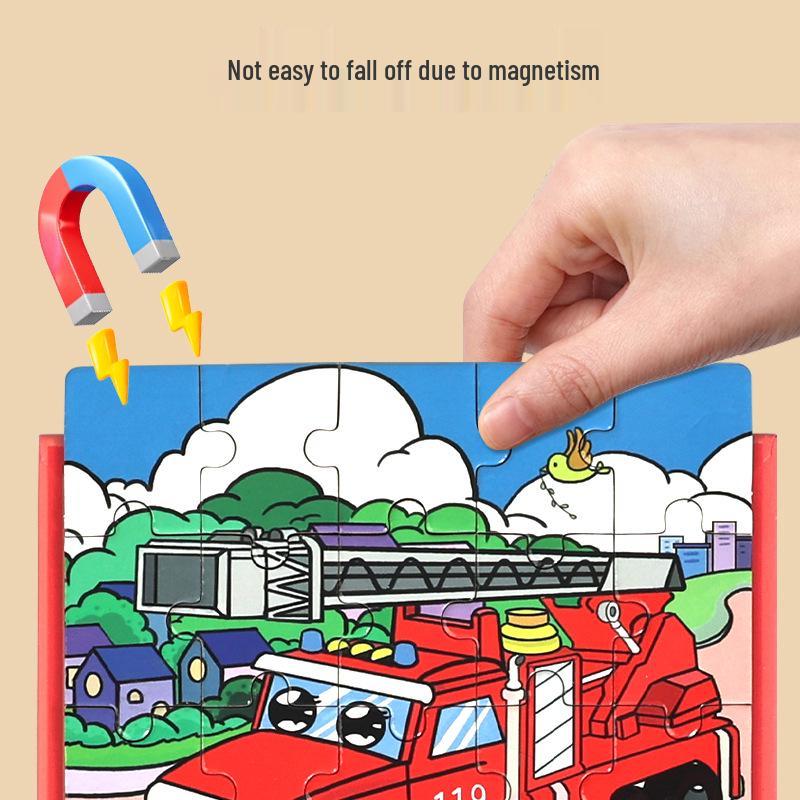 Magnetic Building Blocks 3-in-1 Educational Toys for Early Learning and Puzzles