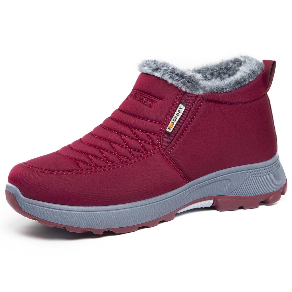 Winter Warm Snow Boots for Women Anti-Slip Waterproof Ankle Booties With Faux Fur Lined Women's Comfortable Short Boots Outdoor Workout Walking Shoes