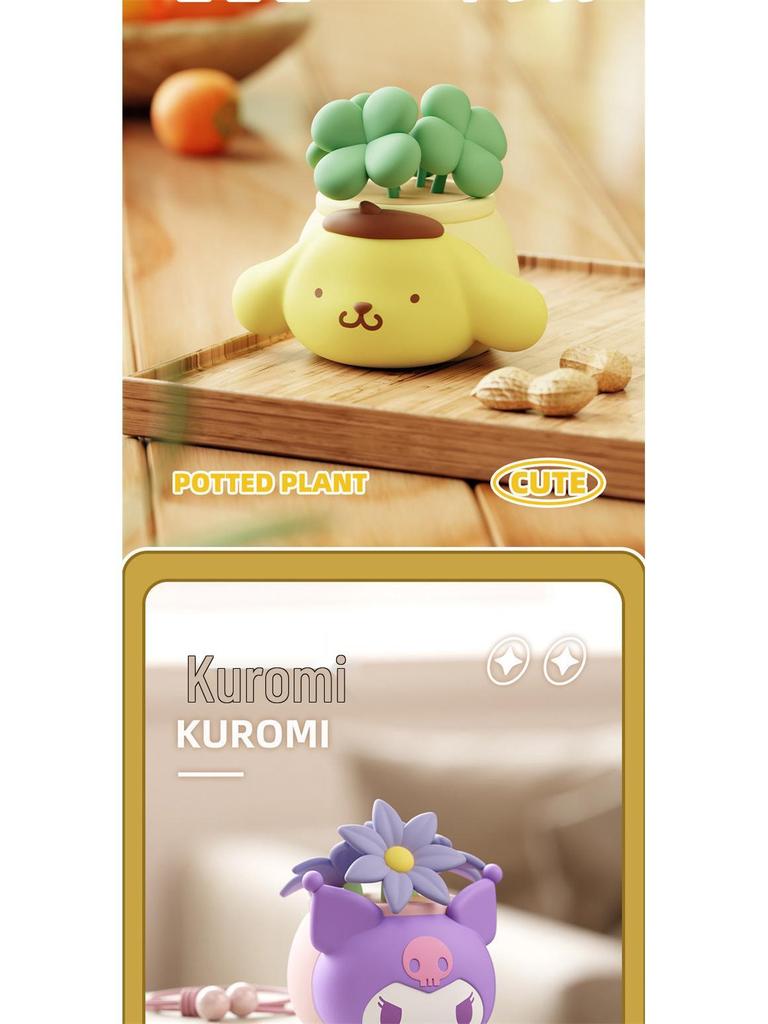 Genuine Sanrio Cinnamoroll, My Melody & Kuromi Figure Blind Box - Trendy Cartoon Ornament & Decor.