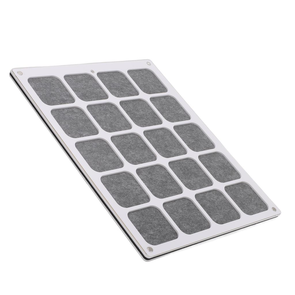 Medal Display Case Magnetic Transparent Cover Felt Pad Dustproof Pin Collection Display Box