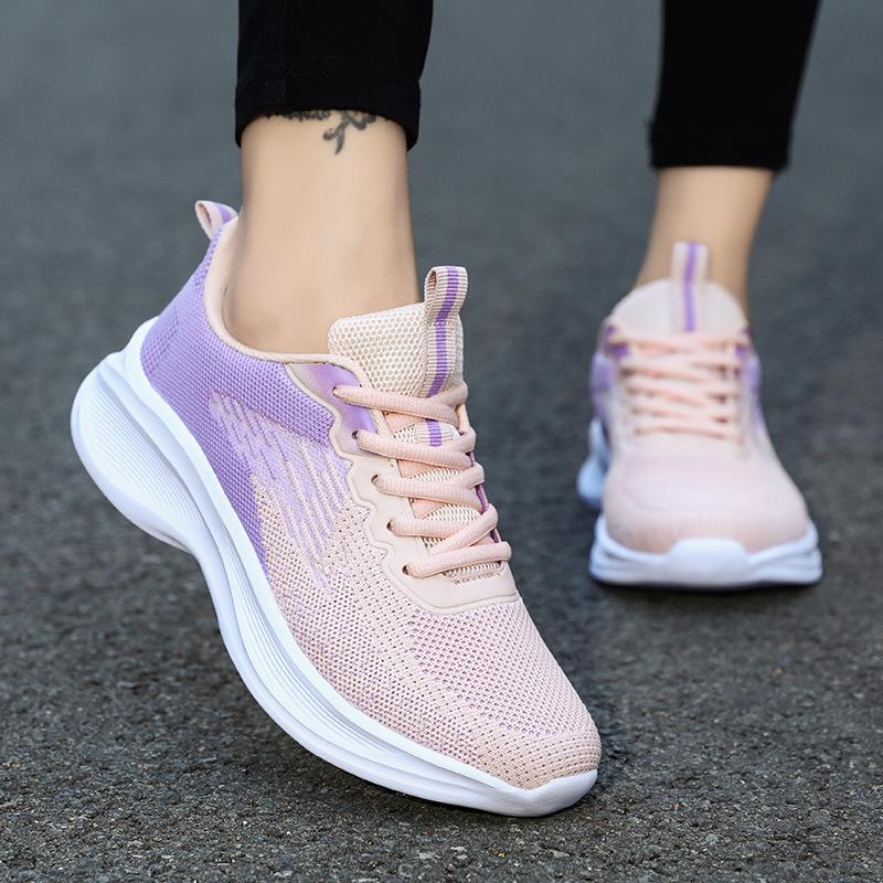 Girls' running shoes Girls' high school students' military training sneakers Women's junior high school students' lightweight shock-absorbing soft-so