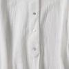 2025 Spring Women's Zen Linen White Long Sleeve Shirt