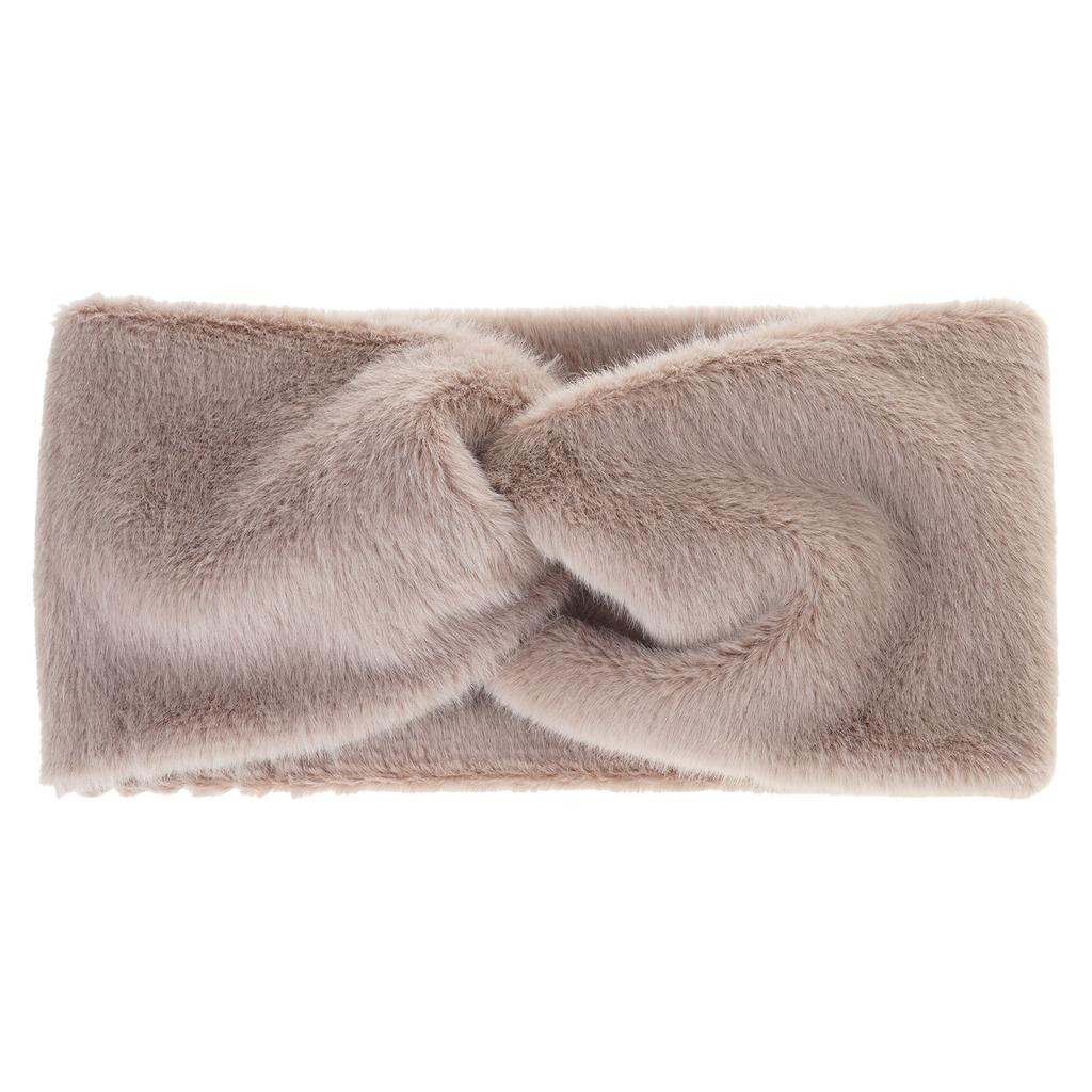 Fitness Sport Headband for Female Wide Turban Knot Hairband Elastic Ear Warmer Headwrap Furry Plush Headband for Yoga