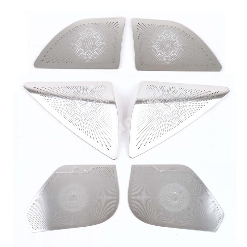 For Mercedes Benz E Class Coupe W207 C207 2009-2016 Interior Car Speaker Cover A Pillar Loudspeaker Door horn Panel Trim Sticker