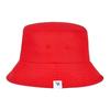 VARZAR Monogramm Etikett Farbe Bucket Hat Rot