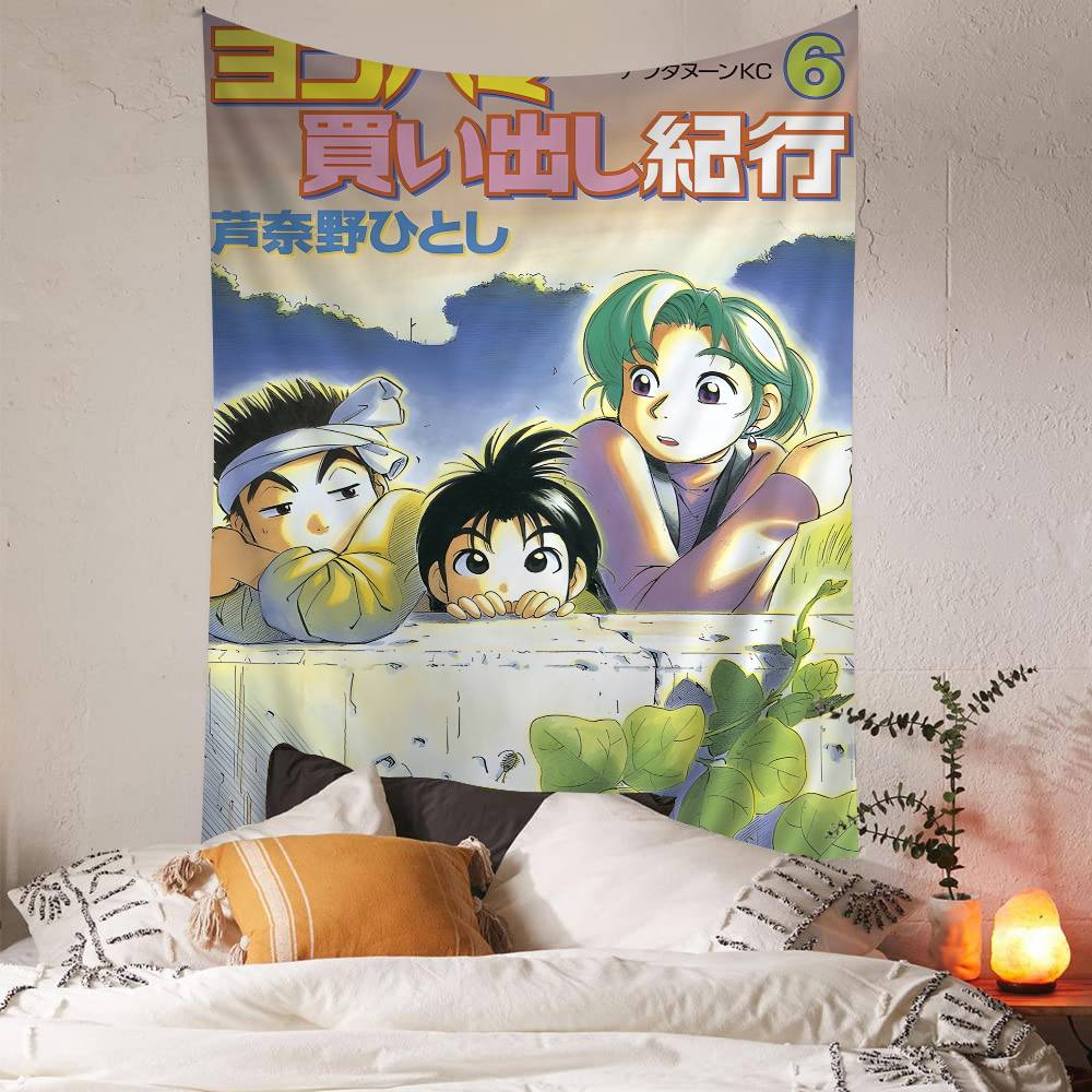 Hot YYokohama Kaidashi Kikou Printed Large Wall Tapestry Hanging Tarot Hippie Wall Rugs Dorm Cheap Hippie Wall Hanging