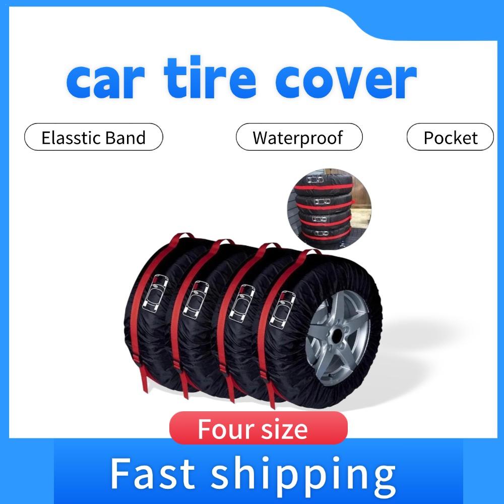 

Чехол для запасного колеса автомобиля, нейлоновый чехол для хранения автомобильных колес, сумки для шин, водонепроницаемый пылезащитный протектор для автомобильных шин, аксессуары для укладки