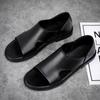 Sandals summer new leather soft-soled slippers casual beach shoes roman leather sandals