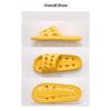 Bathroom House Cheese Shower Slippers Lightweight Water Leaky Beach Flip Flop Swimming Water Leaking Quick Drying Sandals Ladies
