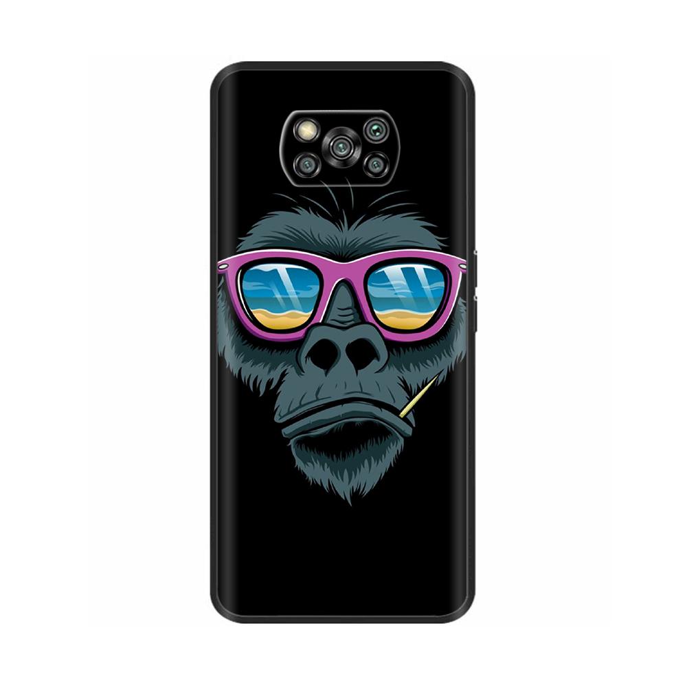 For Xiaomi Poco X3 NFC Case Printed Cartoon Silicone Back Cover Soft Bumper Phone Case For POCO X3 Pro X 3 TPU Case Funda 6.67''