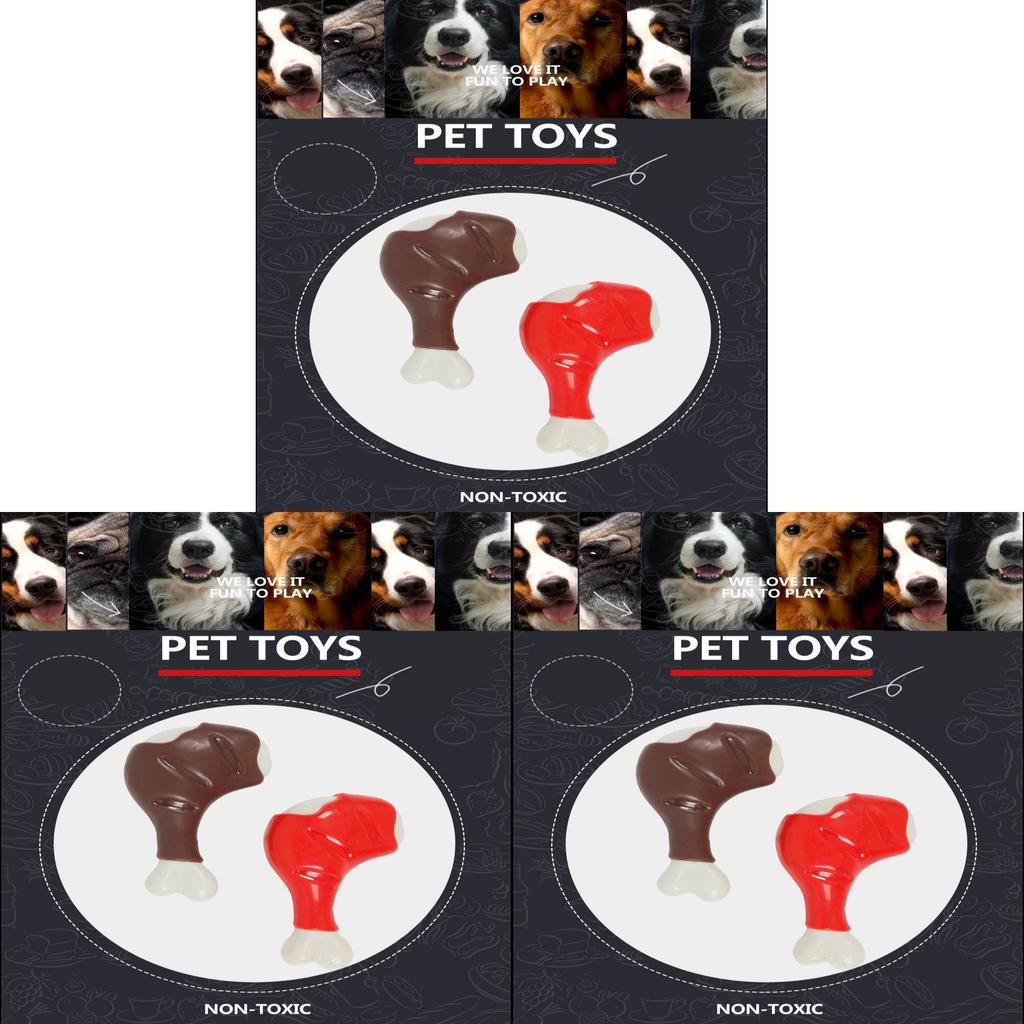 Dog Chew Toy With Tpr Bone For Strong Biting And Teething Pets