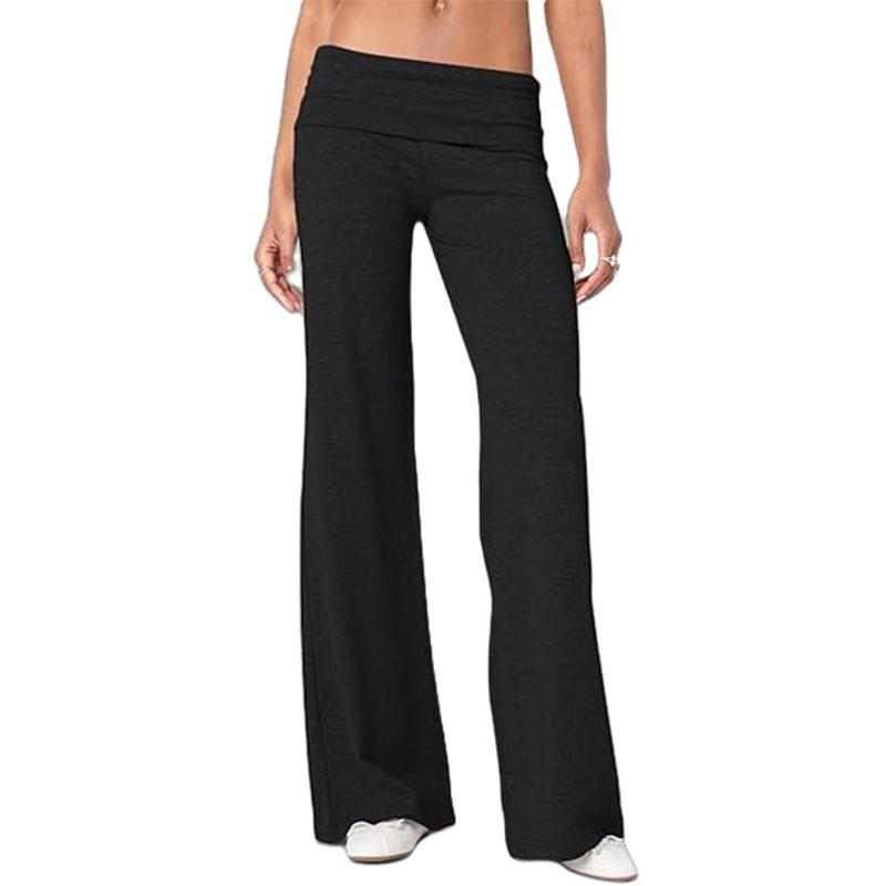 Women Casual Flared Yoga Pants Comfortable Sports Workout Long Trousers