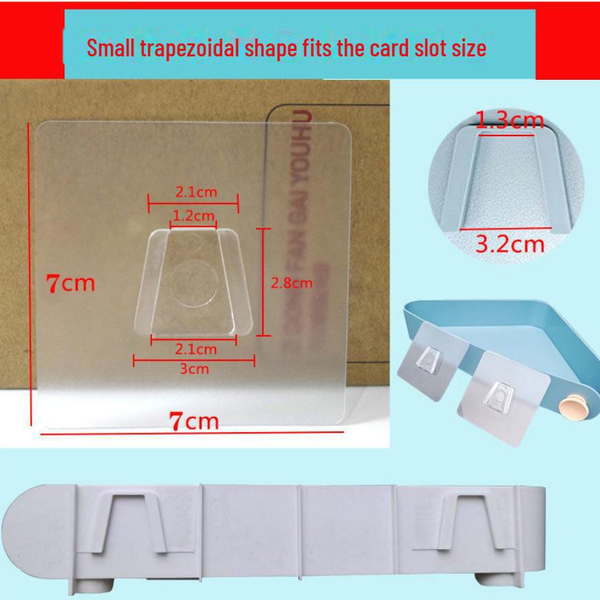 Transparent Adhesive Hook: Nail-Free, Strong Hold, Traceless, Snap-On Suction Hook