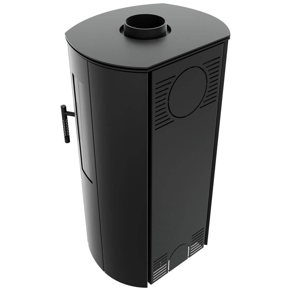 Freestanding Stove Fireplace KRATKI FALCON VIEW 10 kW Ø150 EKO Assembly Kit