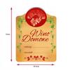 10X Etykieta Naklejka Wino Domowe Wino Żółte