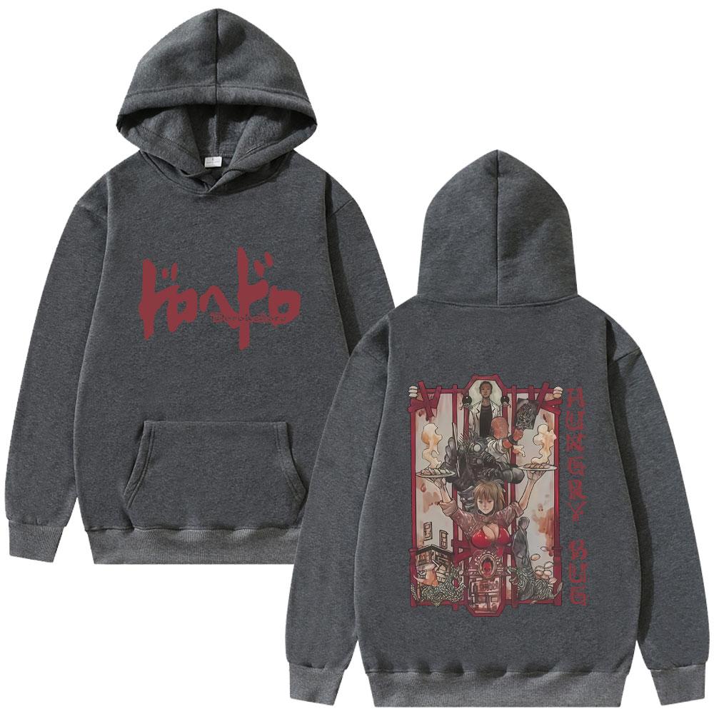 Anime Dorohedoro Grafická mikina Kaiman Merch Mikina s kapucí Pánská Dámská Gotická Manga Rock Streetwear Unisex Oversized mikiny