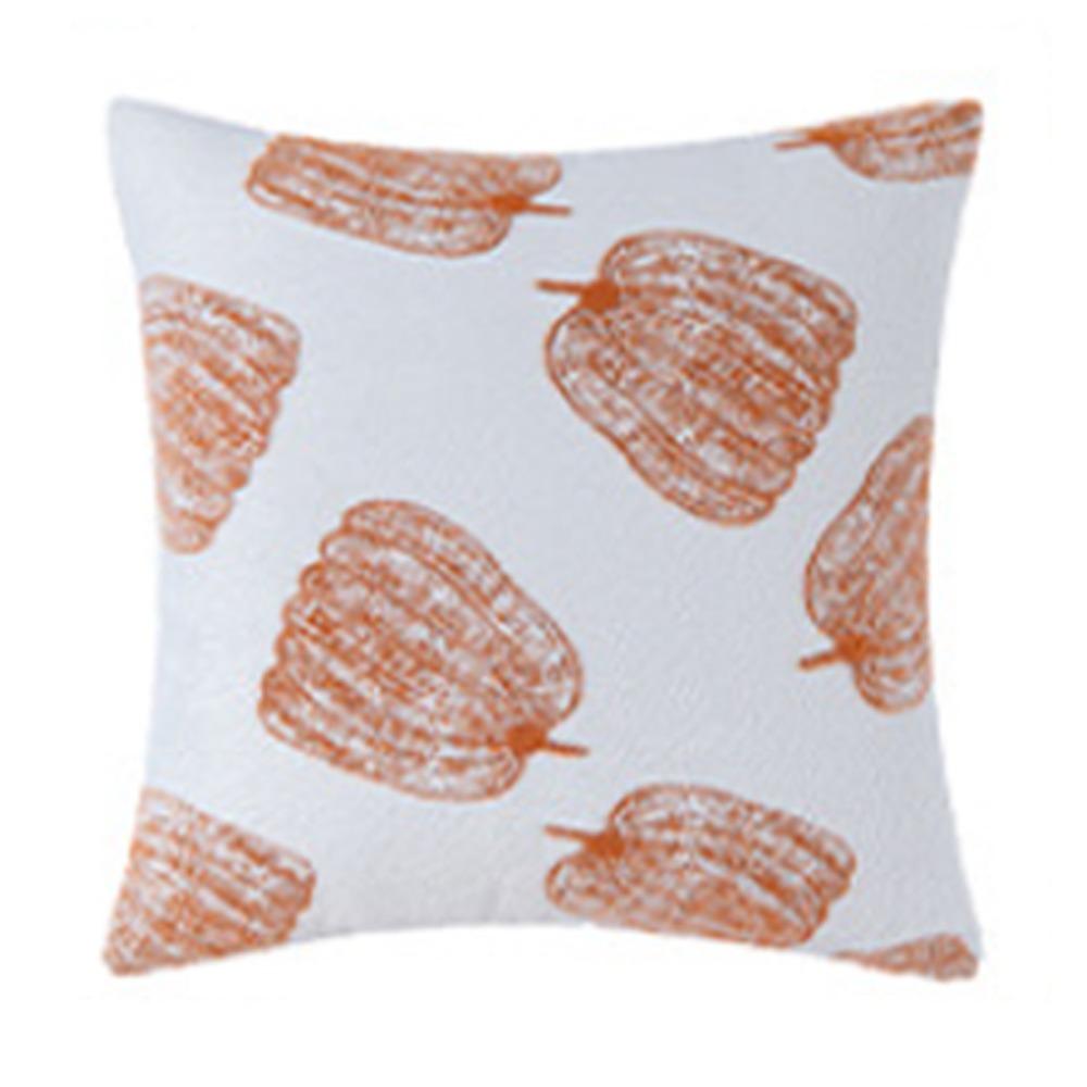 

45CM Throw Pillowcover chenille Cushion Cover Soft Pumpkin Pillowcase Living Room/Office Style C
