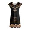 Womens Summer Dress Ruffle Sleeve V Neck Short Dresses Fashion Casual Flowy A Line Swing Sundress With Pocket