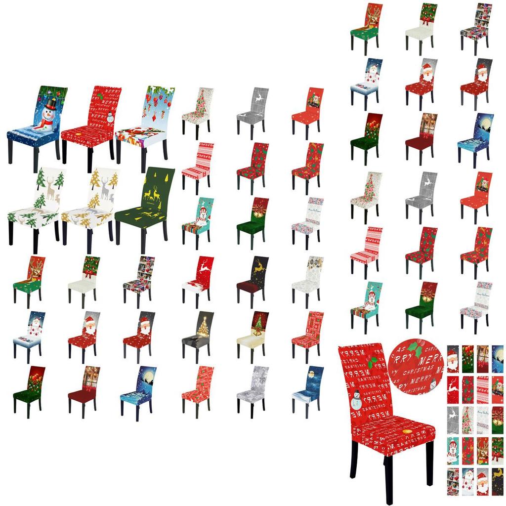 Festive Christmas Chair Cover With Great Elasticity Perfect For Any Furniture