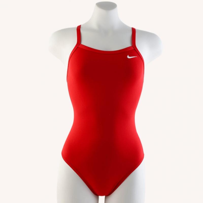 Nike Women S hydraStrong anSwer Solid Racerback SwimSuit Pink Glow neSSa017