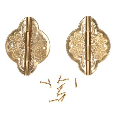 2Set Antike Scharniere Kleine Messingscharniere für Schublade Tür Schrank Kleiderschränke Klapptisch Zuhause