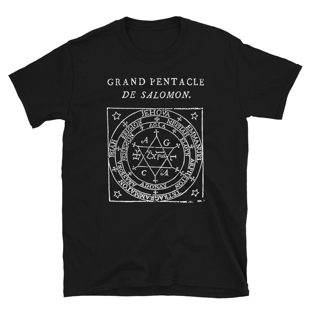 pentacle of solomon occult esoteric medieval alchemical T-Shirt L