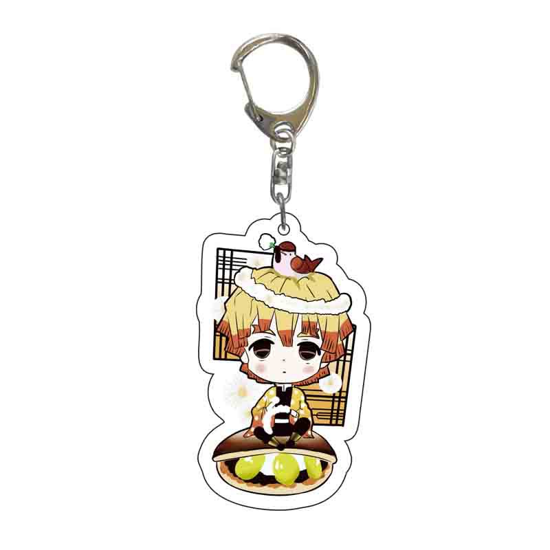 Demon Slayer Kimetsu No Yaiba Infinity Castle Acrylic Key Ring Kamado Nezuko Tokitou Muichirou Action Model Figure Toys Premium Quality