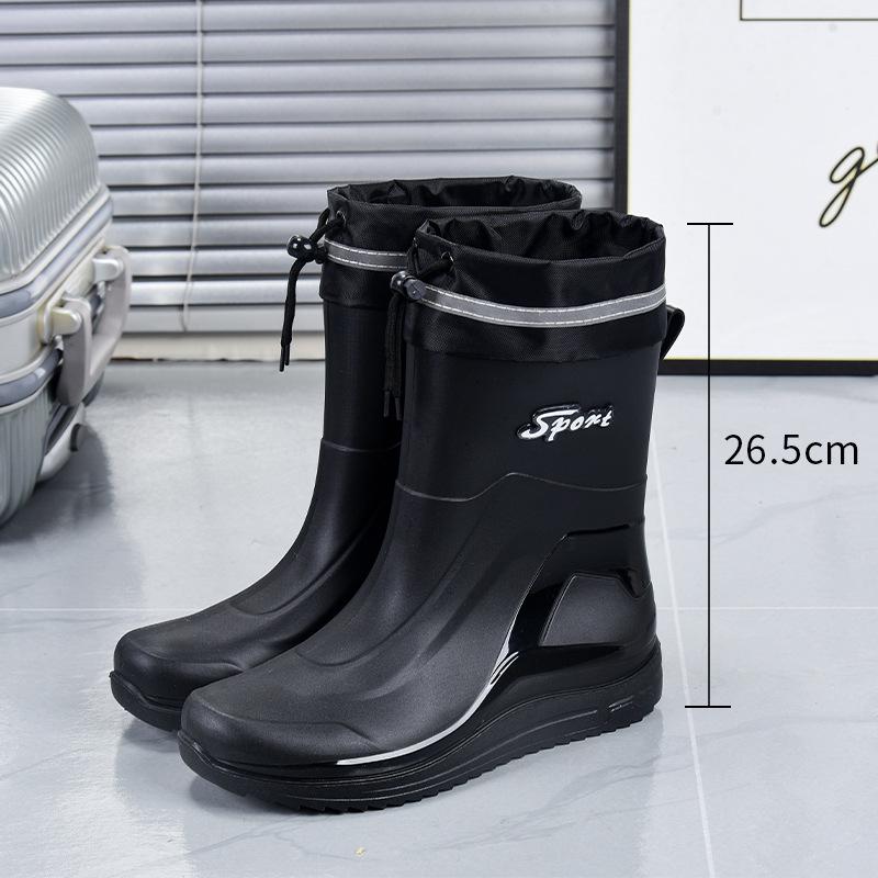 

Мужские всесезонные нескользящие водонепроницаемые резиновые сапоги для работы и использования на открытом воздухе 42