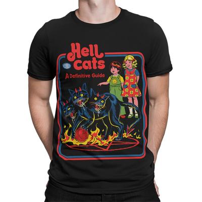 Koszulka Hell Cats 90s Odważna i Nieustraszona dla Miłośników Kotów #SR#T433